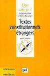 Textes constitutionnels etrangers