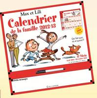 CALENDRIER DE LA FAMILLE 2012-2013 MAX ET LILI