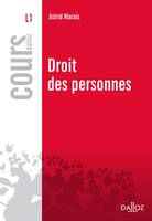 Droit des personnes - 1ère édition, Cours