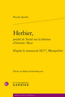 Herbier, D'après le manuscrit h277, montpellier