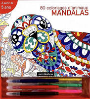 Coffret Mandalas - 80 coloriages d'animaux, dès 5 ans, 80 coloriages d'animaux