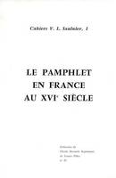 Le pamphlet en France au XVI<sup>e</sup> siècle