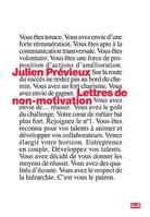 Lettres de non motivation, vous êtes tenace, vous avez envie d'une forte rémunération...