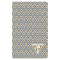 Neo Deco carnet piqûre textile 7,5x12cm 48 pages ligné motifs assortis papier ivoire 90g - Assortis