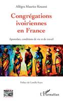 Congrégations ivoiriennes en France, Apostolats, conditions de vie et de travail
