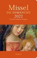 Missel du dimanche 2022 et son livret Vivre la messe, Année liturgique c