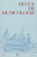 Revue de musicologie tome 86, n° 2 (2000)