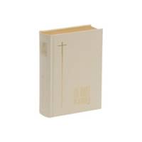 BIBLE de JERUSALEM , Format compact, reliure rigide blanche, tranches or