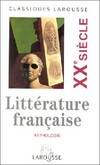 Anthologie de la littérature française., 5, XXe siècle, XXe siècle