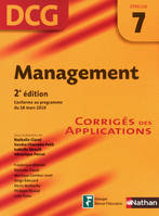 7, Management DCG - Épreuve 7 - Corrigés des applications DCG, Format : ePub 2