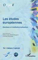 Les études européennes, Genèses et institutionnalisation