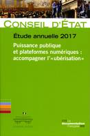 puissance publique et plateformes numeriques : accompagner l'uberisation