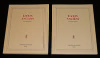 Catalogue Librairie Thomas Scheler - Livres anciens, 1ere et 2de partie (2 volumes)