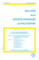 Retour sur l'universalisme, Autour du travail de Francis Wolff