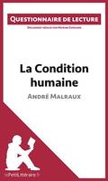 La Condition humaine d'André Malraux, Questionnaire de lecture