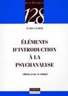 Eléments d'introduction à la psychanalyse édition revue et corrigée