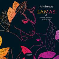Lamas, 6 cartes à gratter anti-stress