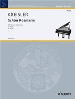 Schon Rosmarin, Alt-Wiener Tanzweisen No. 3. Piano.