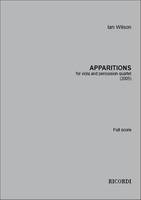 Apparitions, for viola and percussion quartet
