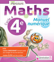 Manuel numérique iParcours maths cycle 4 - 4e (clé USB) 2016