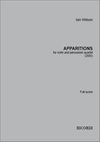 Apparitions, for violin and percussion quartet