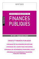 Revue Française de Finances Publiques  N°159-2022