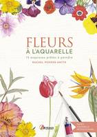 Fleurs à l'aquarelle - 15 esquisses prêtes à peindre