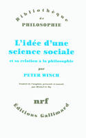 L'idée d'une science sociale et sa relation à la philosophie