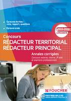 Annales corrigés Rédacteur Territorial / Rédacteur Principal Catégorie B - 2015 - 2016