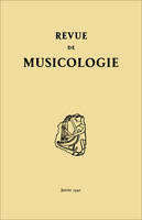 Revue de musicologie tome 24/1 (1942)