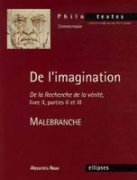 Malebranche, De l'imagination, 