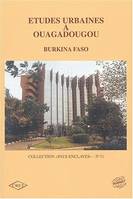 Études urbaines à Ouagadougou, Burkina Faso