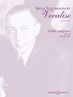 Vocalise, op. 34/14. violin and piano.