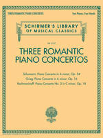 Three Romantic Piano Concertos, Schirmer's Library of Musical Classics, Vol. 2127