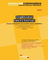 Ingénieur territorial 2020, 1, Ingénieur territorial, 2020, Examen professionnel de promotion interne, catégorie a