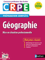 Géographie - Préparation à l'épreuve orale Concours Professeur des écoles Livre