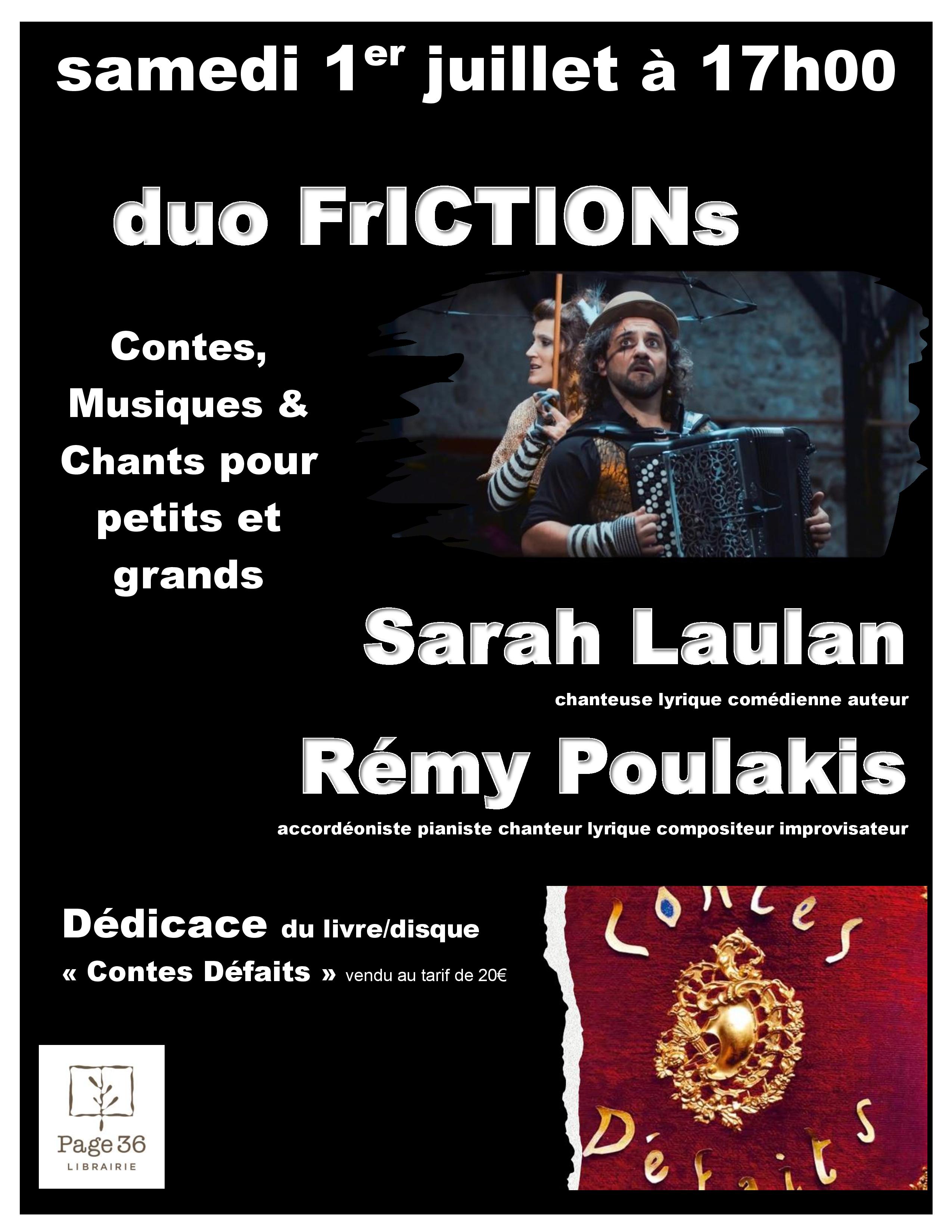 duo FrICTIONs : Sarah Laulan & Rémy Poulakis