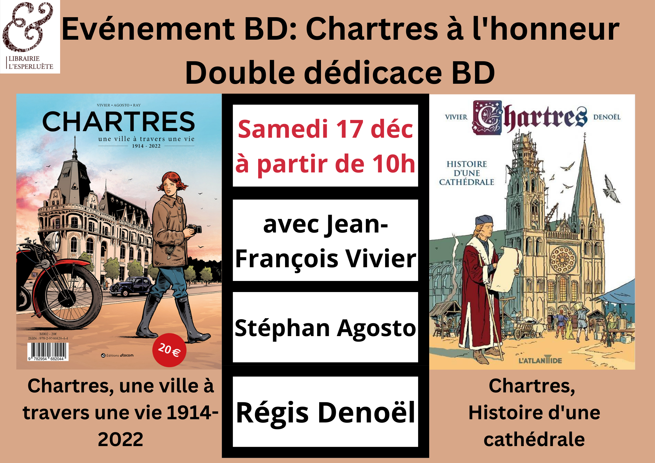 Evénement Dédicace BD - Chartres à l'honneur
