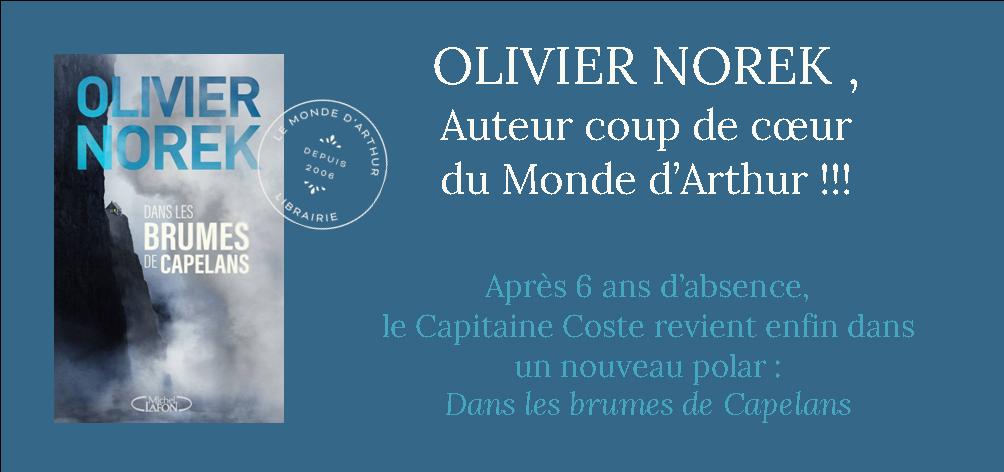 OLIVIER NOREK, Auteur coup de coeur !!!