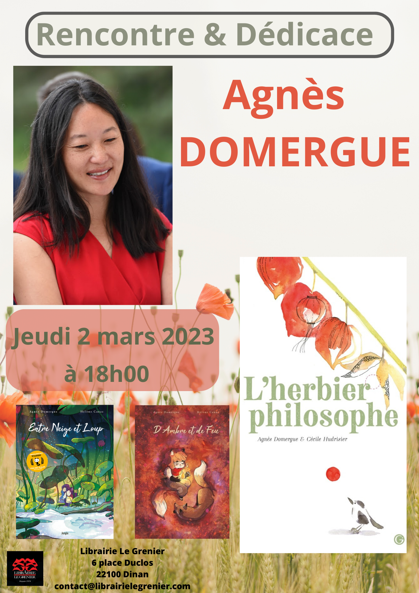 Rencontre & Dédicace avec Agnès Domergue