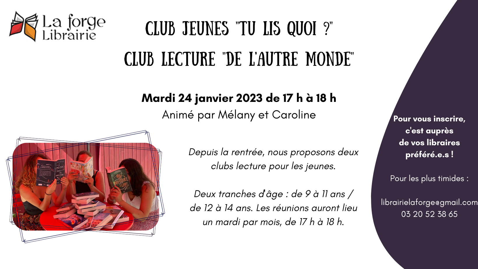 Club lecture jeunesse 24/01