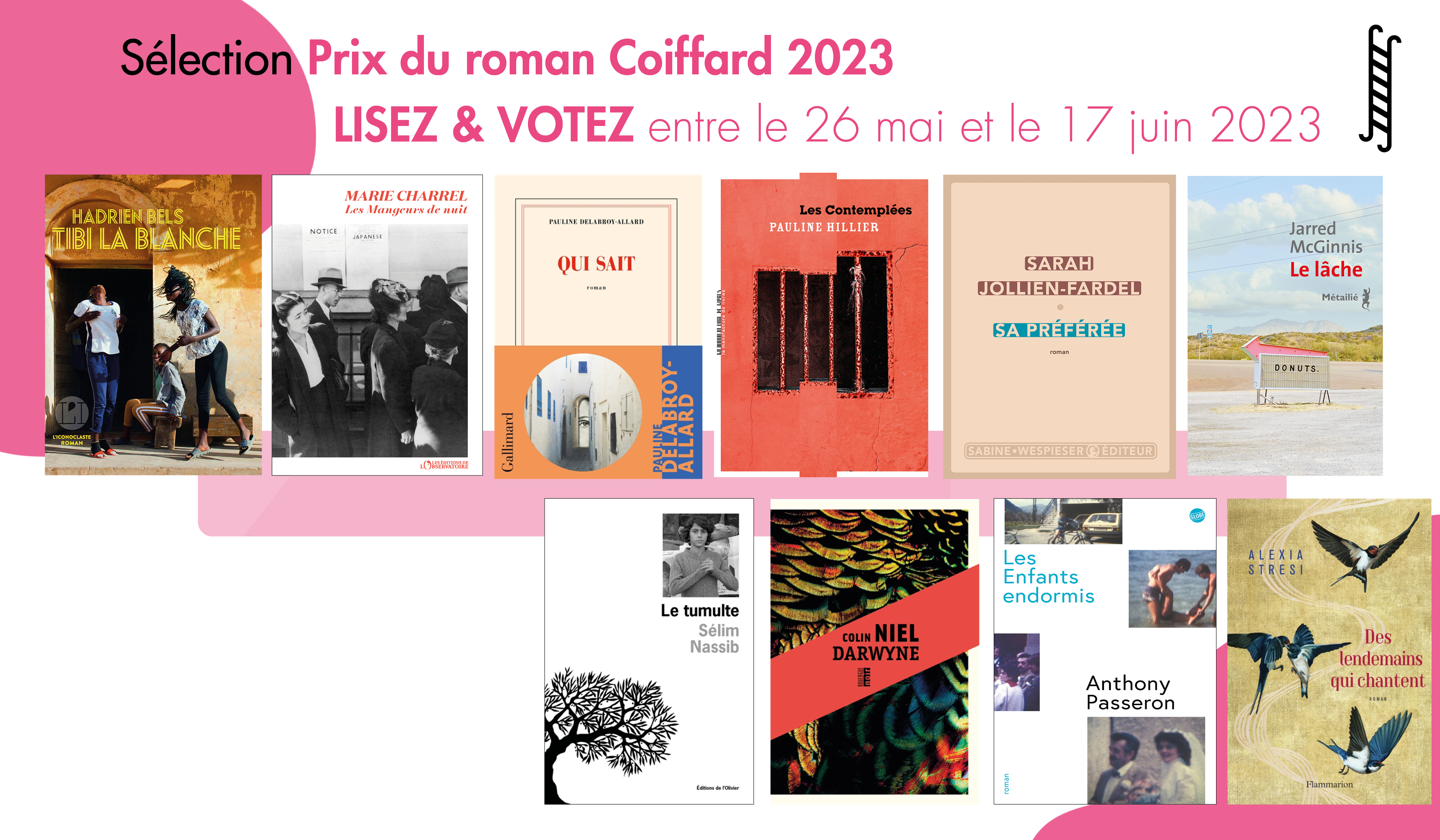 Votez pour le Prix du roman Coiffard 2023