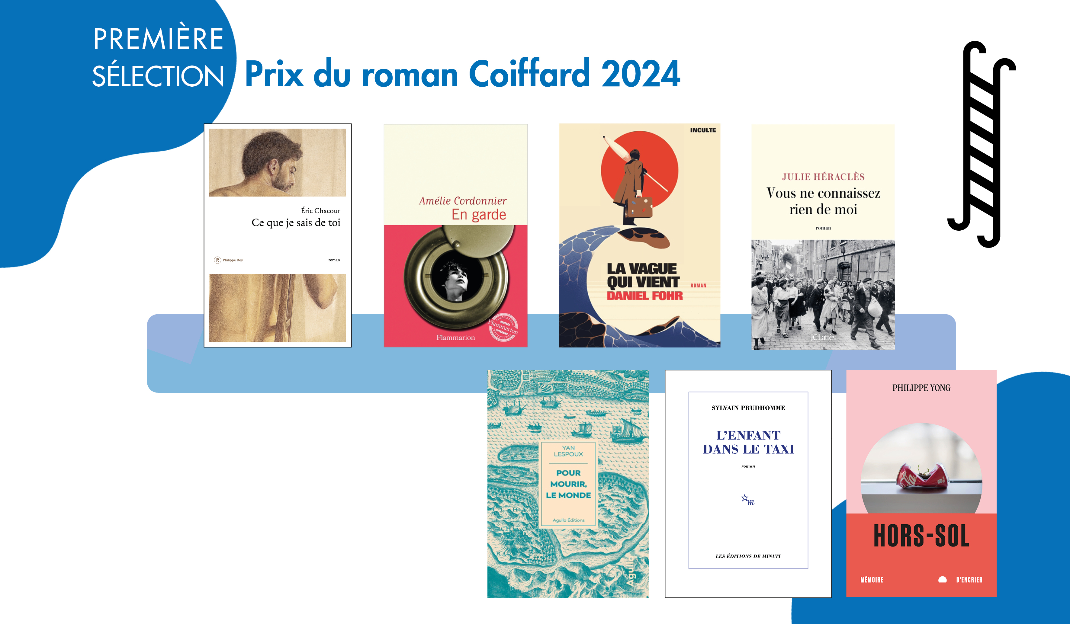 Première sélection Prix du roman Coiffard 2024