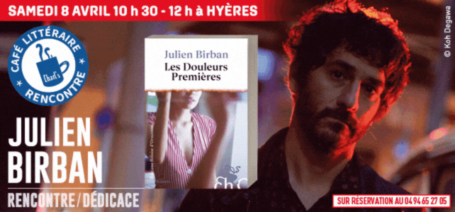 Café littéraire avec Julien Birban à Hyères