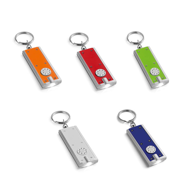 Porte-clés personnalisable Lighty bleu - goodies