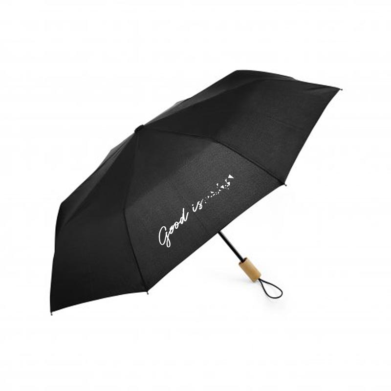 parapluie publicitaire pliable ecorain noir
