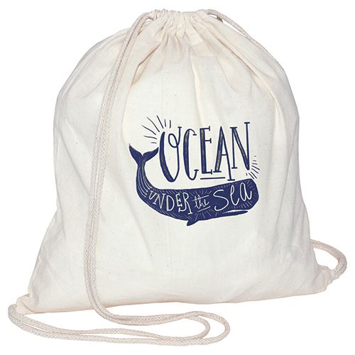 Gym bag en coton publicitaire Ficelli - sac personnalisé en coton