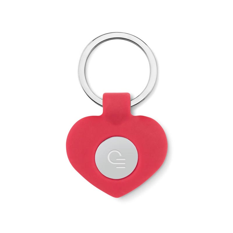Goodies pour la Saint-Valentin - Porte clés personnalisé cœur avec jeton Cuore
