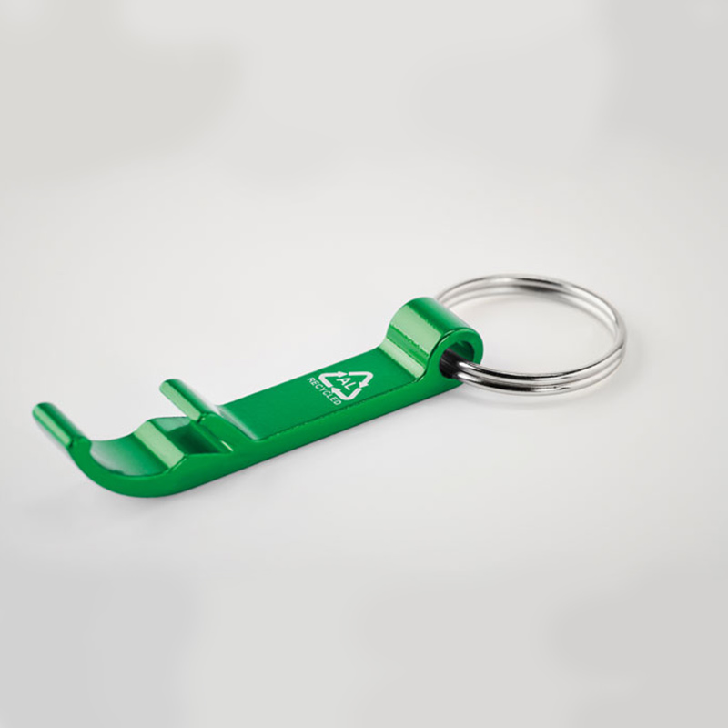 Porte-clés décapsuleur publicitaire. porte-clés aluminium personnalisé