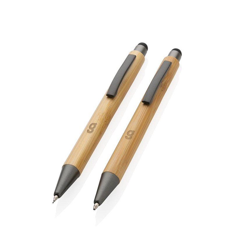 Parure de stylos en bambou certifié Uqalo_3